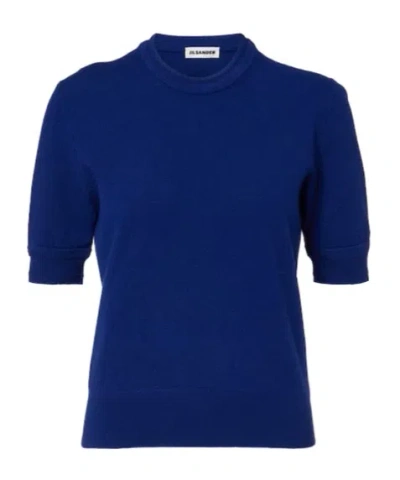 Jil Sander Virgin Wool Sweater In Blue