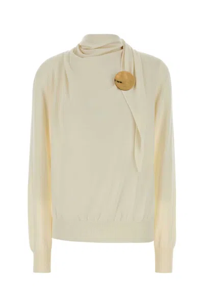 Jil Sander Virgin Wool Sweater In Yellow