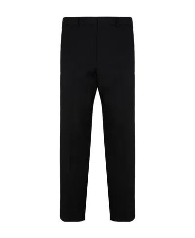 Jil Sander Virgin-wool Tapered Trousers In Black