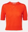 Jil Sander Virgin Wool Top In Poppy
