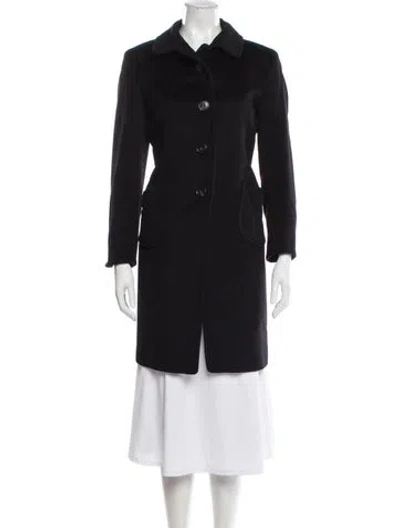 Pre-owned Jil Sander Virgin Wool Trench Coat In Blue