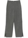 Jil Sander Virgin Wool Trousers In Grey