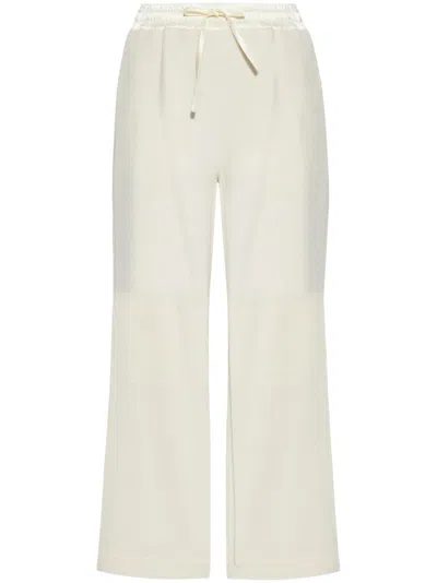 Jil Sander Virgin Wool Trousers In Neutrals
