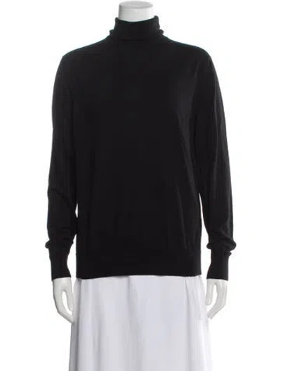 Pre-owned Jil Sander Virgin Wool Turtleneck Sweater In Gray