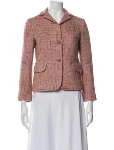 Pre-owned Jil Sander Virgin Wool Tweed Pattern Evening Jacket