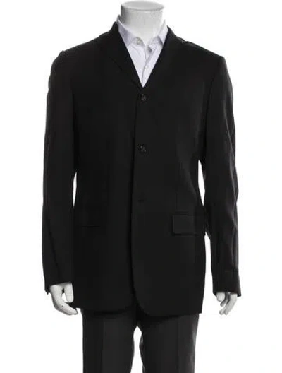 Pre-owned Jil Sander Virgin Wool Two-piece Blazer In Black