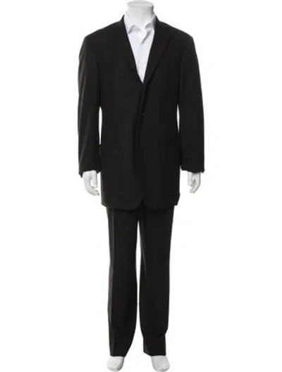 Pre-owned Jil Sander Virgin Wool Two-piece Suit In Black