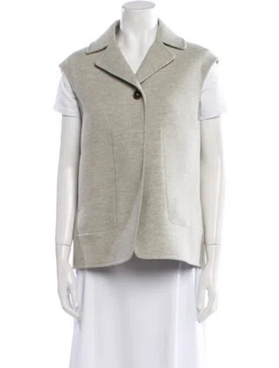 Pre-owned Jil Sander Virgin Wool Vest In Gray