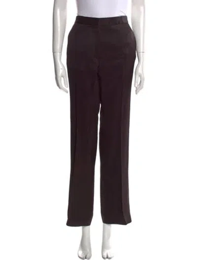 Pre-owned Jil Sander Virgin Wool Wide Leg Pants In Black
