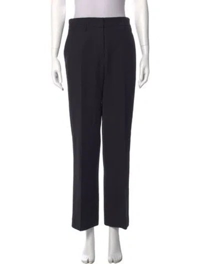 Pre-owned Jil Sander Virgin Wool Wide Leg Pants In Black