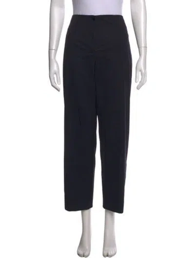 Pre-owned Jil Sander Virgin Wool Wide Leg Pants In Black