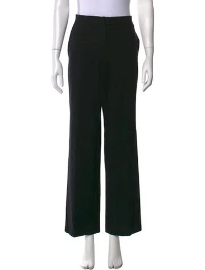 Pre-owned Jil Sander Virgin Wool Wide Leg Pants In Black