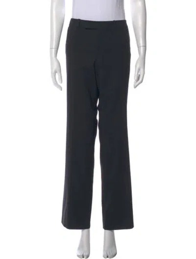 Pre-owned Jil Sander Virgin Wool Wide Leg Pants In Blue