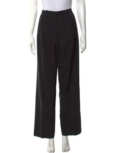 Pre-owned Jil Sander Virgin Wool Wide Leg Pants In Blue