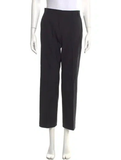Pre-owned Jil Sander Virgin Wool Wide Leg Pants In Blue