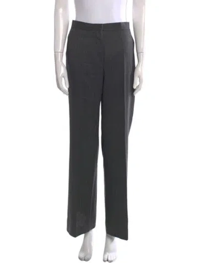 Pre-owned Jil Sander Virgin Wool Wide Leg Pants In Gray