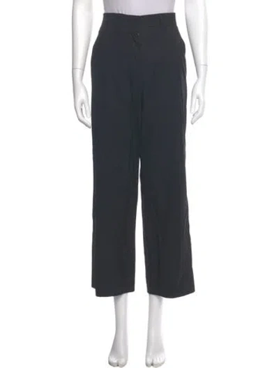 Pre-owned Jil Sander Virgin Wool Wide Leg Pants In Gray