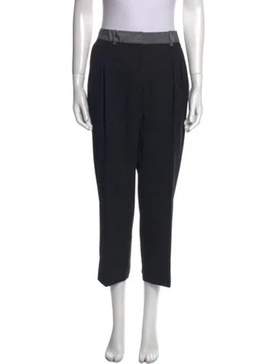 Pre-owned Jil Sander Virgin Wool Wide Leg Pants In Gray