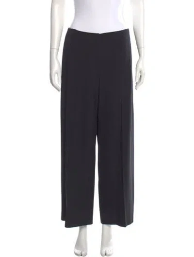 Pre-owned Jil Sander Virgin Wool Wide Leg Pants In Gray