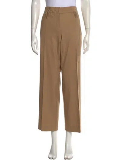 Pre-owned Jil Sander Virgin Wool Wide Leg Pants In Neutral