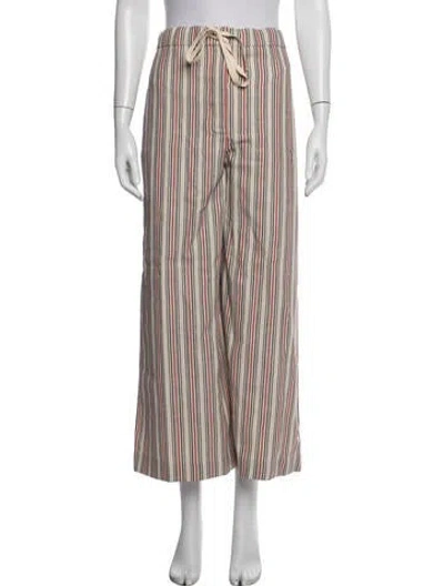 Pre-owned Jil Sander Virgin Wool Wide Leg Pants In Neutrals
