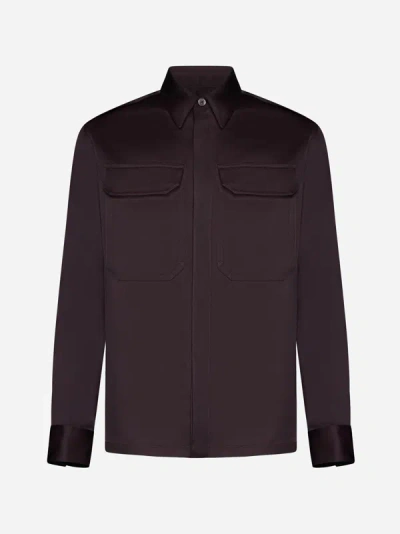 Jil Sander Shirt In Plum