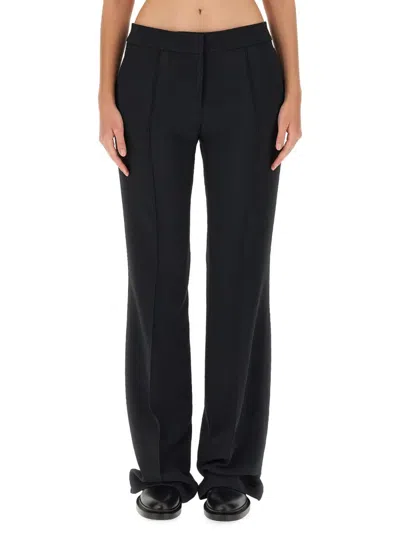 Jil Sander Viscose Blend Pants In Black