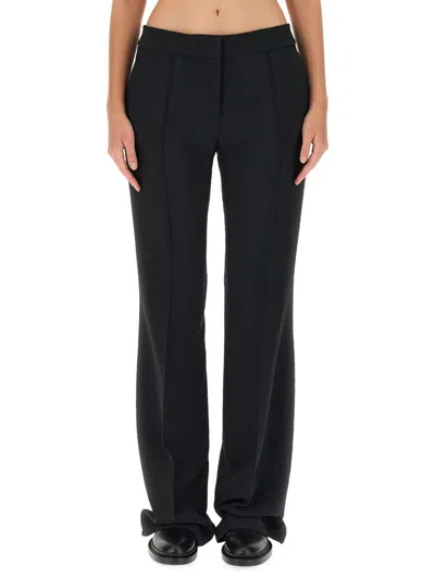 Jil Sander Viscose Blend Pants In Animal Print