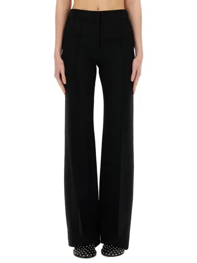 Jil Sander Viscose Blend Pants With Concealed Closure In Black