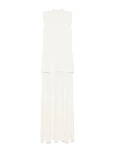 Jil Sander Viscose Dress In White