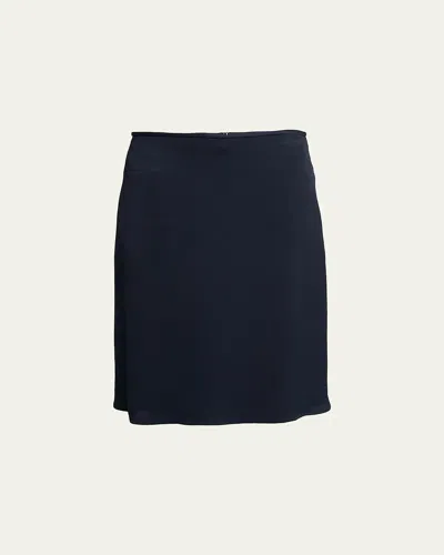 Jil Sander Viscose Knee-length Bias Skirt In Blue