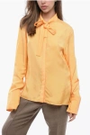 Jil Sander Viscose Shirt With Self-tie Detailing