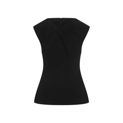 Jil Sander Viscose Tank Top In Black