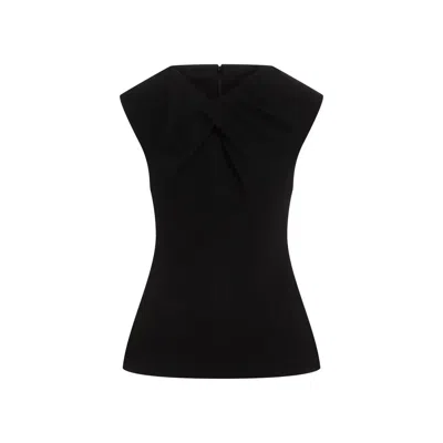 Jil Sander Viscose Tank Top In Black