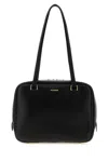 Jil Sander Medium Vision Leather Shoulder Bag In Black