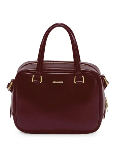 Jil Sander Vision Small Shoulder Bag In Red