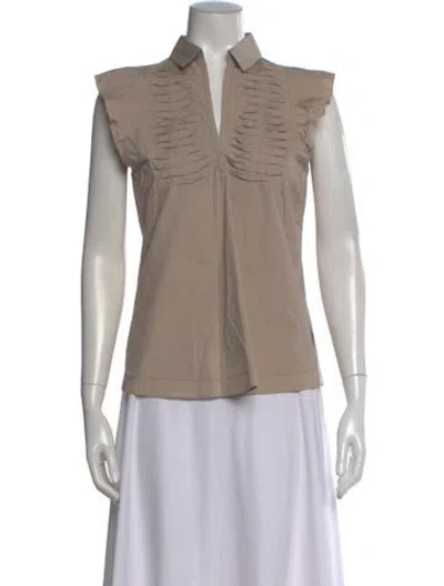 Pre-owned Jil Sander V-neck Sleeveless Top In Neutral