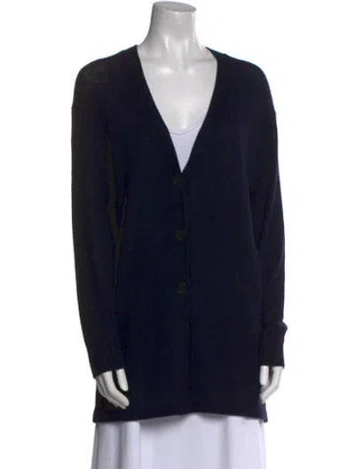 Pre-owned Jil Sander V-neck Sweater In Black