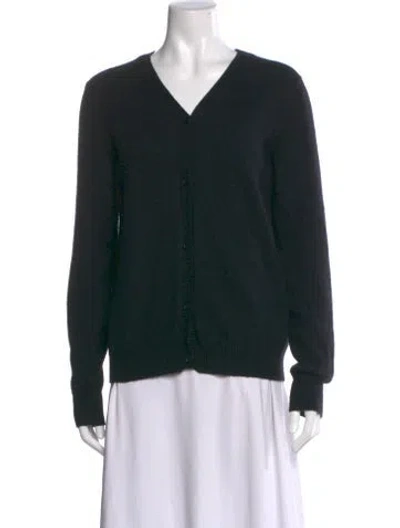 Pre-owned Jil Sander V-neck Sweater In Black