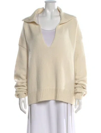 Pre-owned Jil Sander V-neck Sweater In Neutral