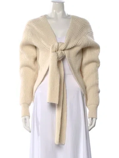 Pre-owned Jil Sander V-neck Sweater W/ Tags In Neutral