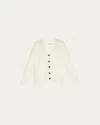 Jil Sander Button-up Knitted Cardigan In Natural