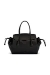 Jil Sander Voyage Medium Bag In Black