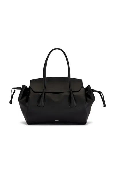 Jil Sander Voyage Medium Bag In Black