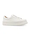 Jil Sander Vulcanized Sole Sneakers In White