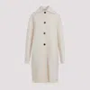 Jil Sander W 04 Double Breast Coat In White