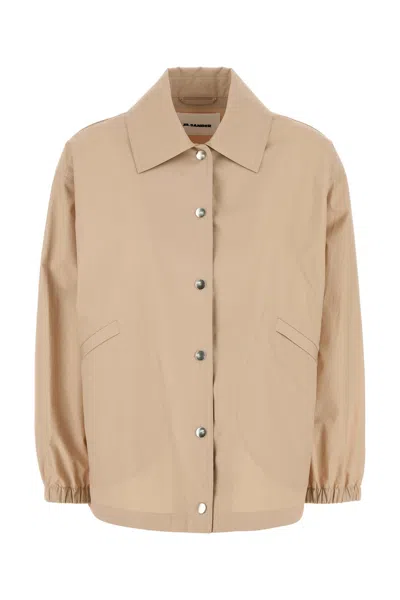JIL SANDER JIL SANDER BEIGE COTTON JACKET