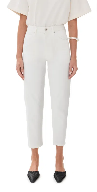 Jil Sander W Denim Trousers Porcelain