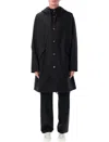 Jil Sander Cotton Logo Parka In Black