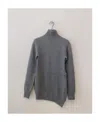 Jil Sander Waffle-knit Asymmetric Jumper In Gray